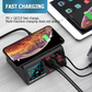 100W Multi USB Charger Hub PD Quick Charge 3.0 Qi Wireless Charger 8 USB Ports