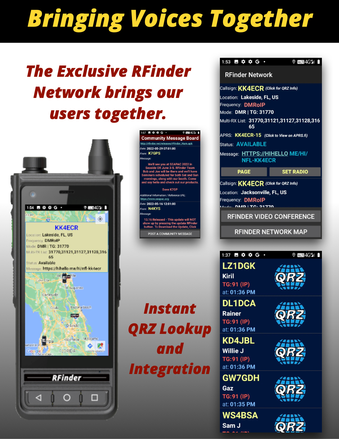 Factory refurbished RFinder B1 With NEW WARRANTY with hardened screen protector
