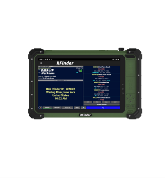 RFinder Android Radio 10 Inch Tablet - 136-174mhz, 400-490mhz DMR/FM - Embedded RTL-SDR - Pre Order
